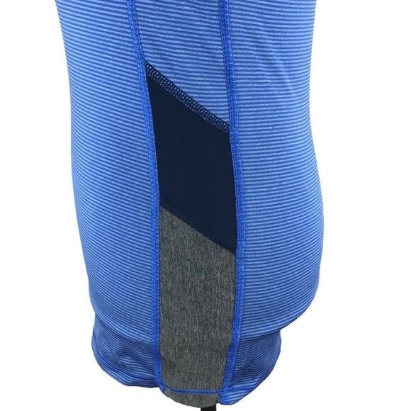 Under Armour Heat Gear T-Shirt Athletic Fitted Striped Colorblock Womens XS - Picture 6 of 7